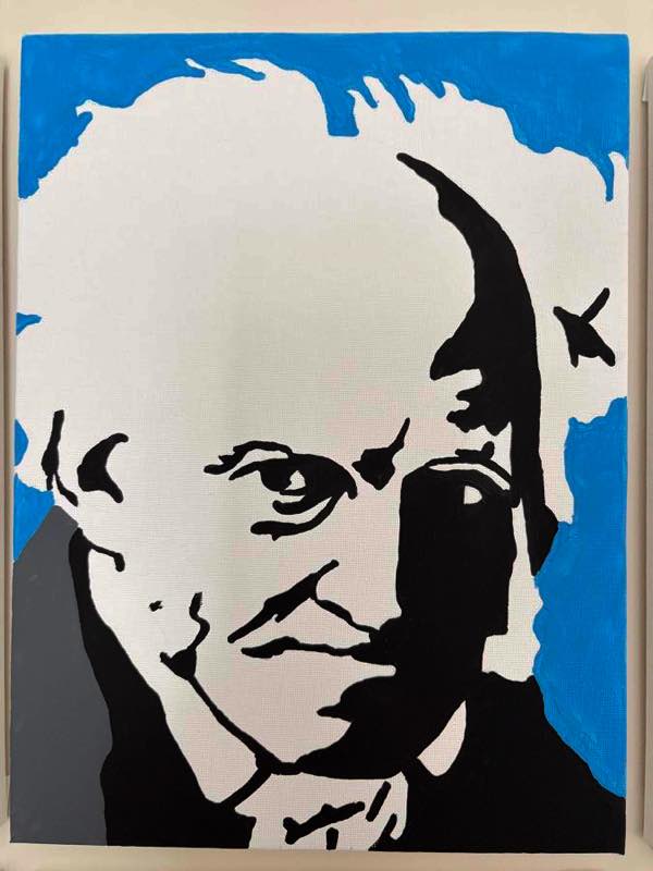 Arthur Schopenhauer, painted by John Stoszkowski