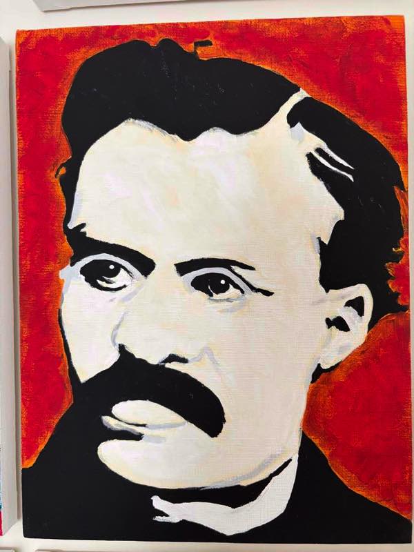 Friedrich Nietzsche, painted by John Stoszkowski