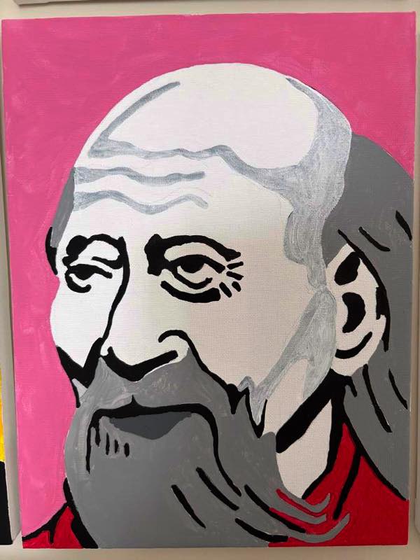 Lao Tzu, painted by John Stoszkowski