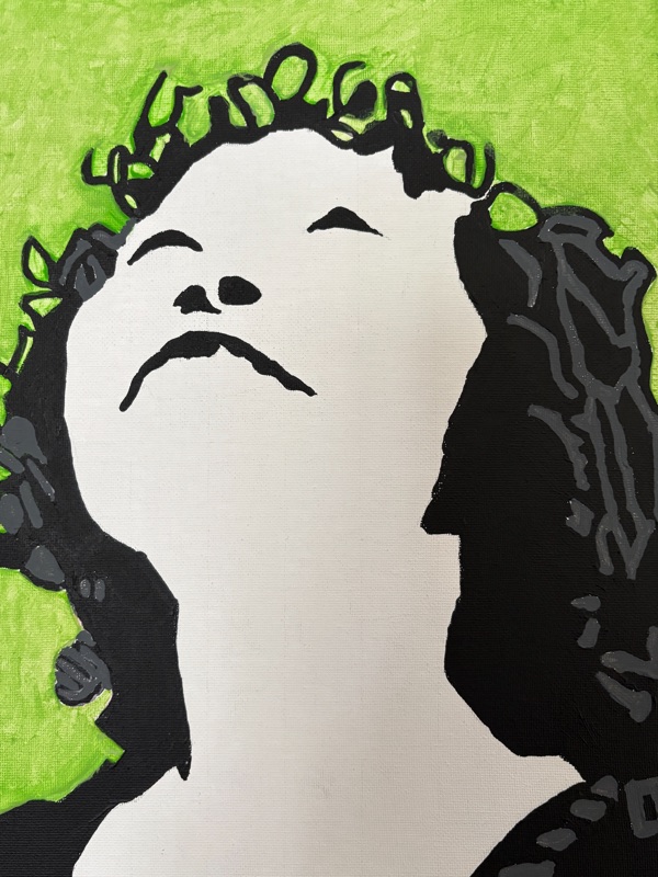 A painting of Mae-Wan Ho by John Stoszkowski