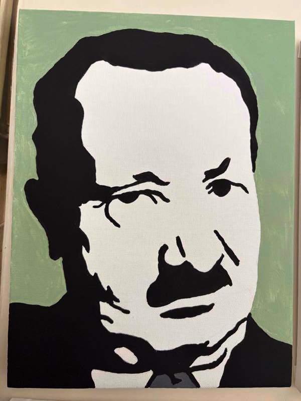 Martin Heidegger, painted by John Stoszkowski