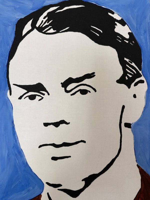 A painting of Owen Barfield by John Stoszkowski