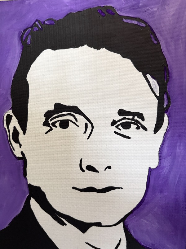 A painting of Rudolf Steiner by John Stoszkowski