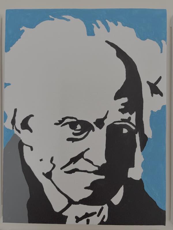 Arthur Schopenhauer, painted by John Stoszkowski