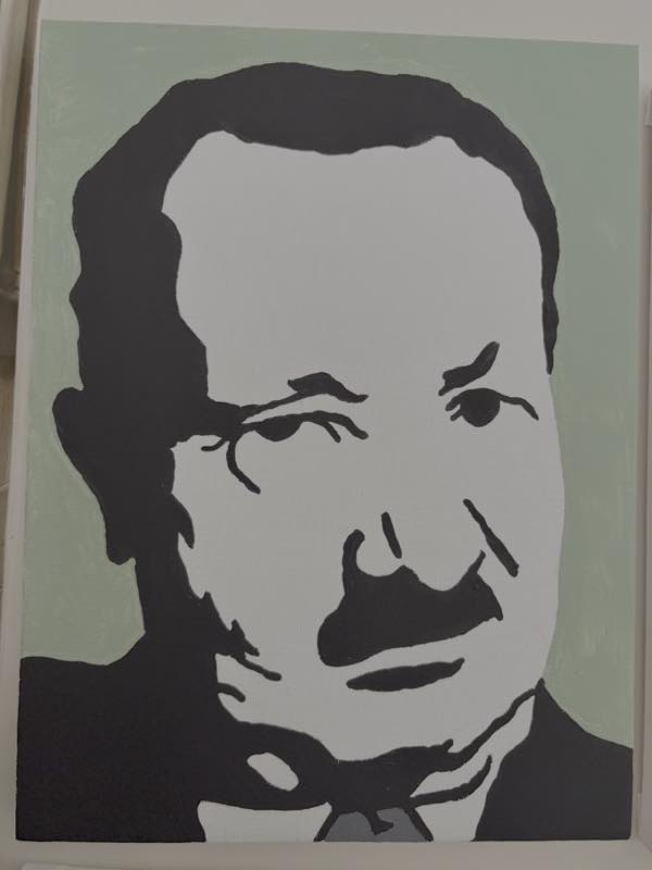 Martin Heidegger, painted by John Stoszkowski