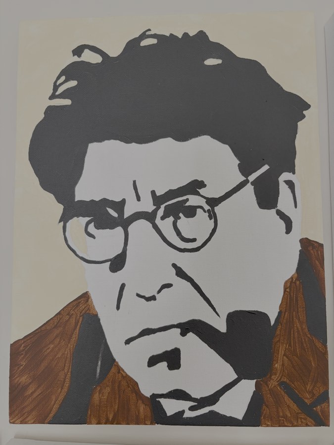 Painting of Ernst Bloch by John Stoszkowski