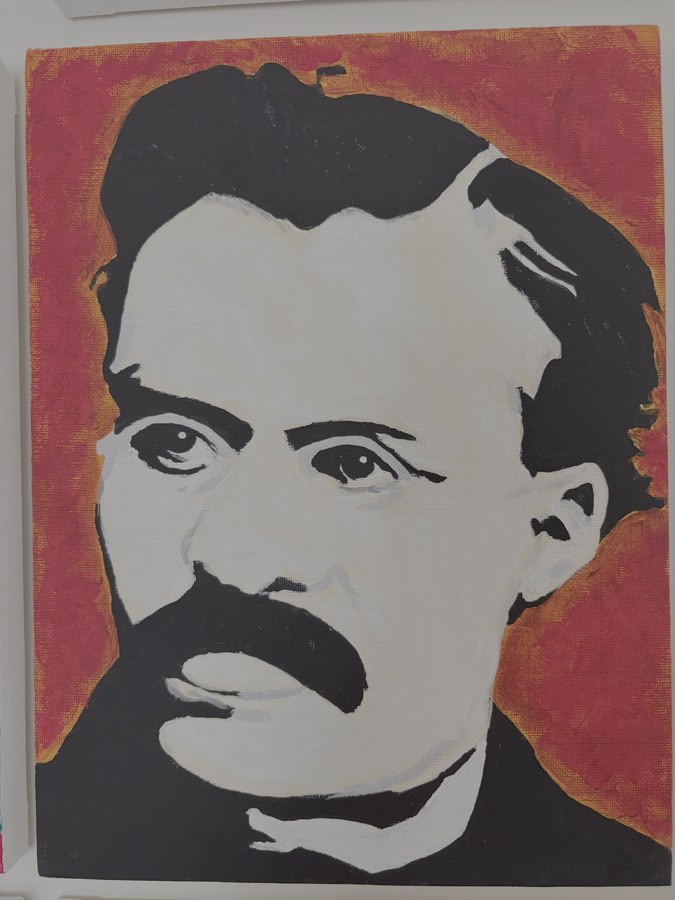 Painting of Friedrich Nietzsche by John Stoszkowski