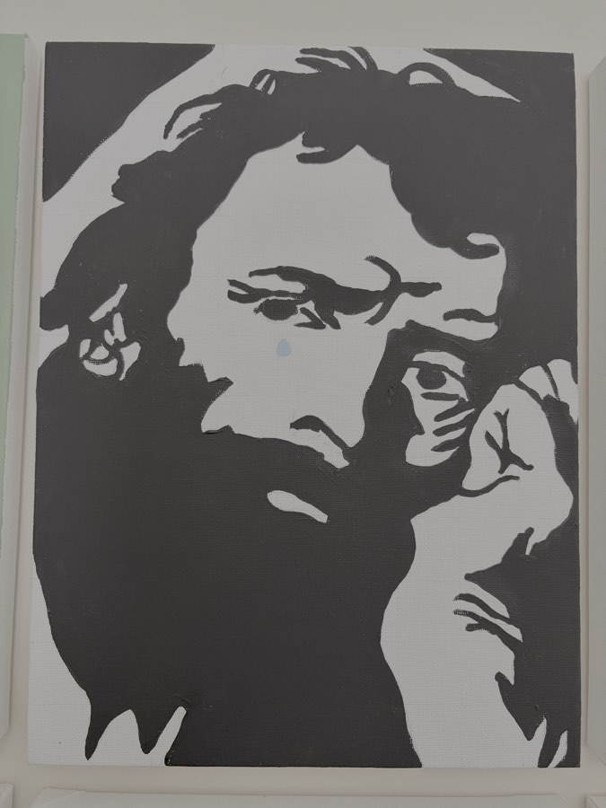 Painting of Heraclitus by John Stoszkowski