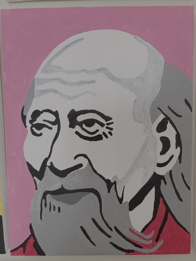 Painting of Lao Tzu by John Stoszkowski