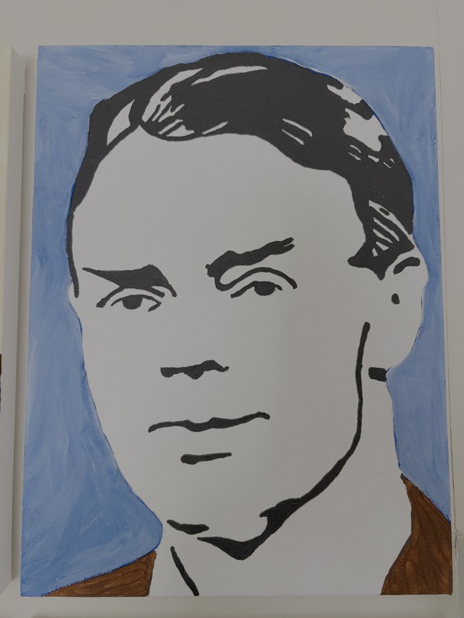 Painting of Owen Barfield by John Stoszkowski