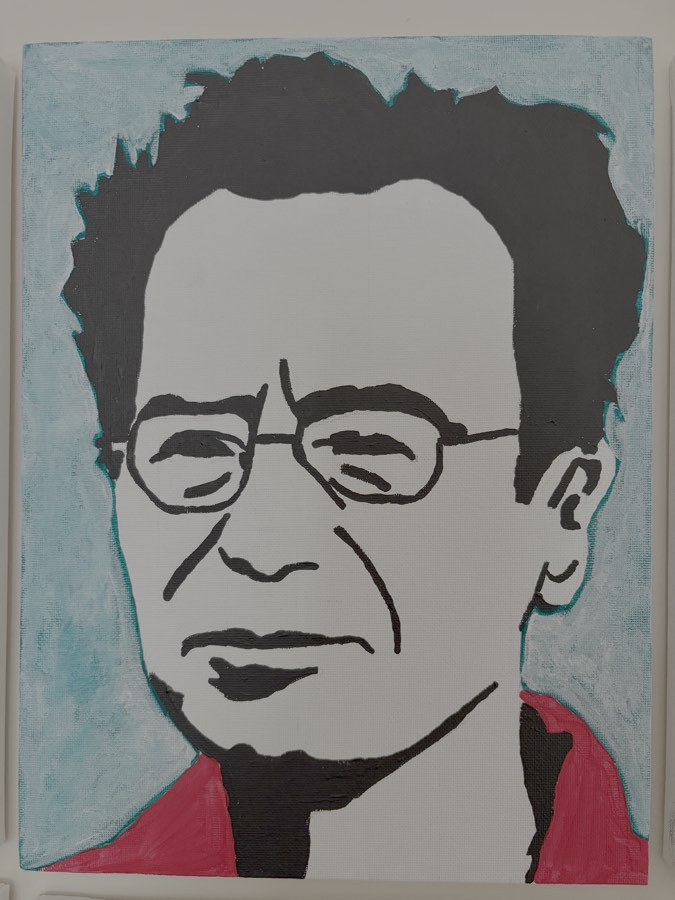 Painting of Ray Peat by John Stoszkowski