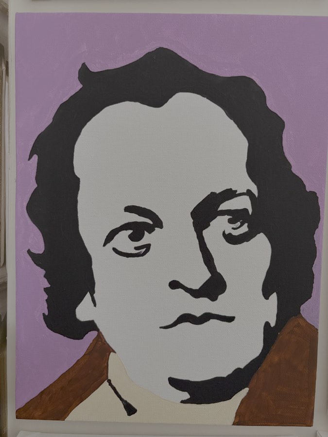 Painting of William Blake by John Stoszkowski