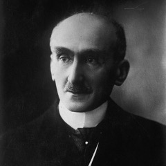 A portrait photograph of Henri Bergson