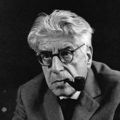 A portrait photograph of Ernst Bloch