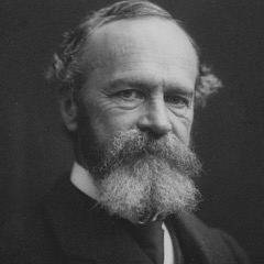 A portrait photograph of William James